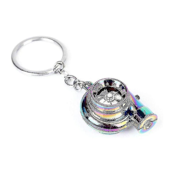 Auton Metalli Avaimenperä Ääni Turbo Avain Tyylillinen Laakeri Pyörivä Malli Turbiini Turbo Rengas Avain Turbo Muotoinen Colorful