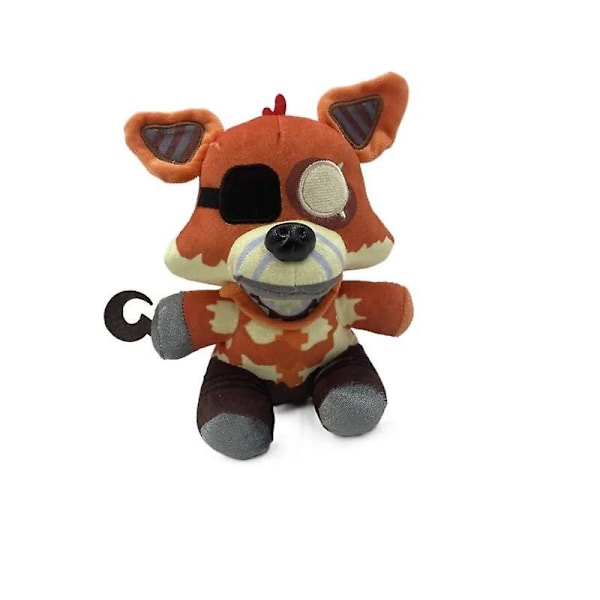 Vissna Lila Kanin Plyschleksaker 7 Tum FNAF Security Breach Bonnie Dock Samlarobjekt Nightmare Freddy Plyschleksaker för Barnfans A23