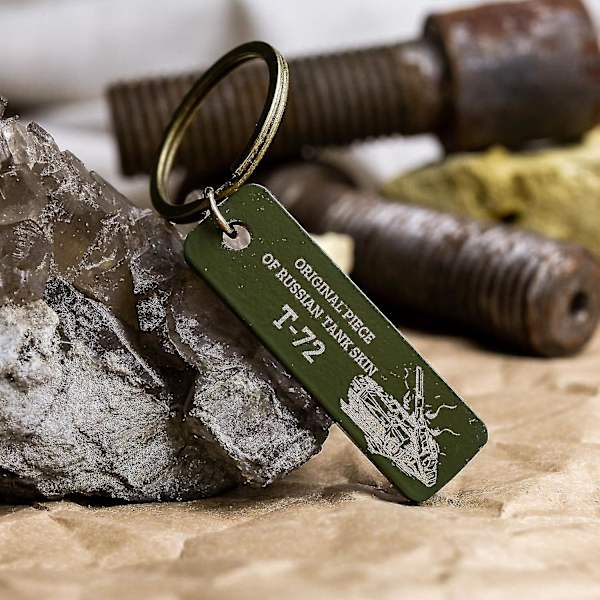 2 stk. Brutale Nøgleringe til Mænd, Unik Ukraine Nøglering, Metal Mænds Nøglering, Minde Militære Gaver til Far, Bedstefar, Kæreste 2pcs Silver