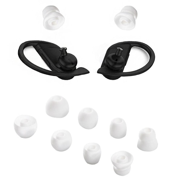 4 par silikon hörlurar Byte av hörlurar Soft Cover Cap för Beats Powerbeats Pro White