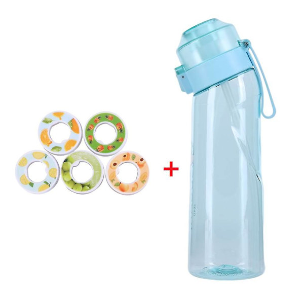 Makuvesi pullo 7 makuainetta Air Water Up pullo himmeä musta 650ml Air Starter Up Set vesimuki retkeilyyn urheiluun B China