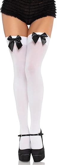 Dam Overknee-strumpor med rosettdekoration
