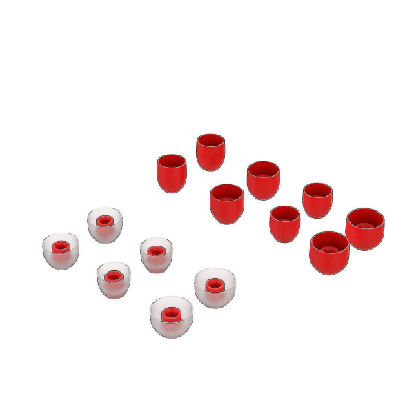 7 Par Öronkuddar Mjuka Silikon Öronproppar In-Ear Hörlursöverdrag Ersättning För Sony Wf-1000xm4 Wf-1000xm3 Red