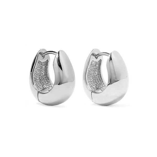 Kultaiset paksut uteliaisuuden vannekorvakorut U-muotoiset korvakorut naisille, monipuoliset, retro-vannekorvakorut, korvakorut, korulahjat naisille platinum plated