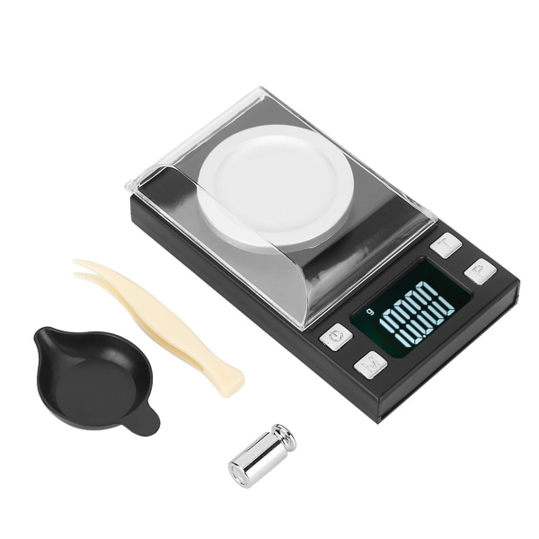 Høypresisjon bærbar Mini LCD digital elektronisk vekt for smykker gullpiller (50g/0,001g)
