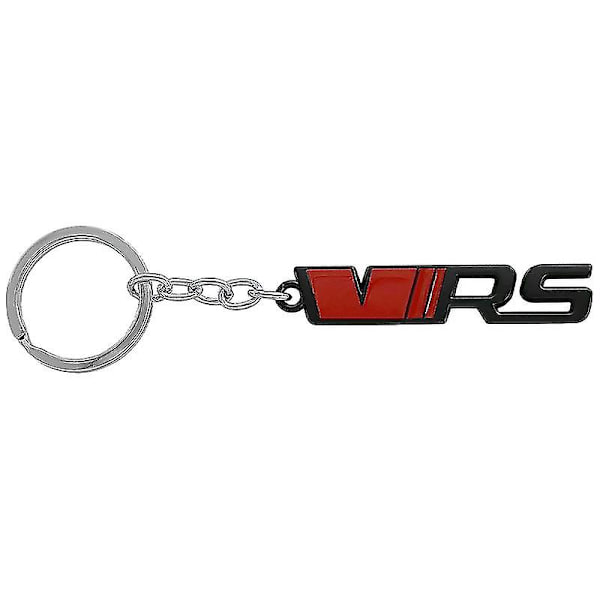 Nøkkelring i metall for kvinner og menn, VRS bilnøkkelring for Skoda Octavia 2 3 4 1 A7 5e Fabia Mk1 Mk2 Mk3 Superb Rapid Kodiaq VRS Nøkkelring Tilbehør Red Black