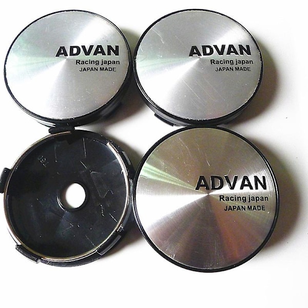 4 st/set 60mm Advan Racing Hjulnav Centrum Navkapsel Bilfälgar Dammskydd Navkapslar 56mm Emblem Auto Styling Tillbehör