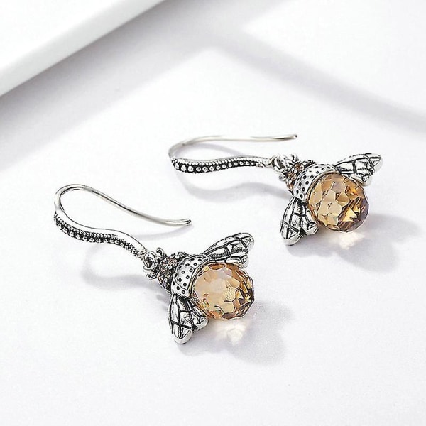 Dancing Bee -korvakorut Sterling Silver Queen Bee -riipuskorvakorut naisille ja teinitytöille