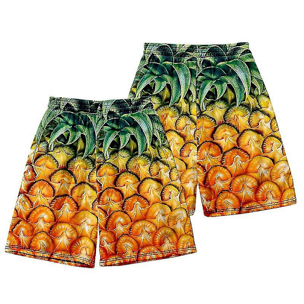 Herr badkläder Patrick Star korta strandshorts byxor snabbtorkande badkläder badbyxor surfbräda byxor DK2 XL