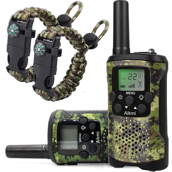 Walkie Talkies for Barn 8 Kanaler 3 Km Lang Rekkevidde Genial Kommunikasjonsgadget som Forhindrer Nærsynthet Leke Beste Bursdagsgaver for Gutter 4-6 År Gamle