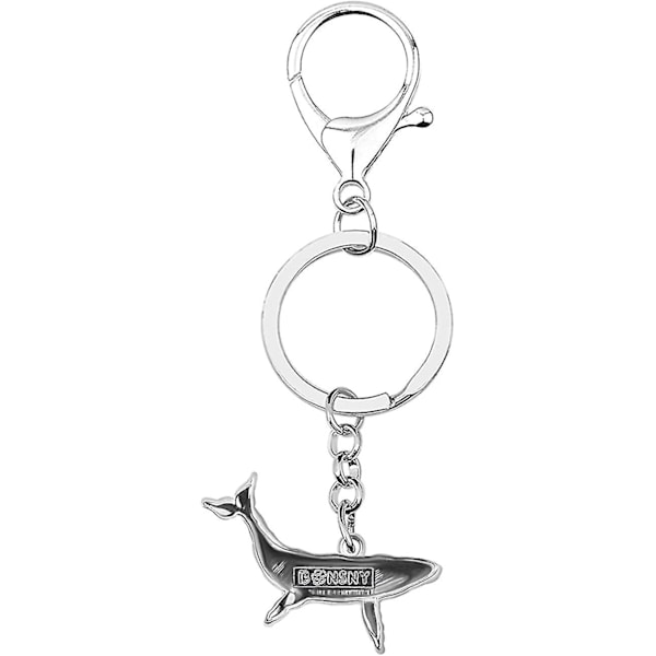 Emalj-legering Söt Val Keychain Ocean Nyckelringar För Kvinnor Flickor Väska Plånbok Charms Nyhet
