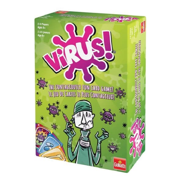 Hauskoja pelikortteja, korttipelejä. Virus 1