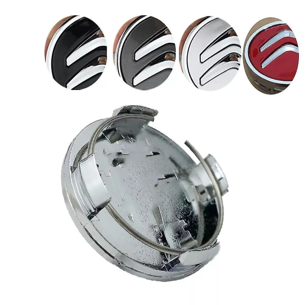 4 st 60 mm 4-stifts bilstyling auto bilhjul centrum navkapsel fälglock täcker emblem för Citroen C3 C4 C5 C6 C Quatre tillbehör