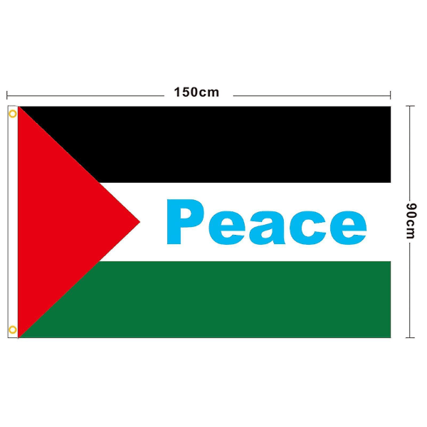 Palestinaflagga, 3x5 fot, Frihetsflagga för Palestina, Palestinaflagga, Palestina-banner, Palestina-trädgårdsflagga - ZCL857 E