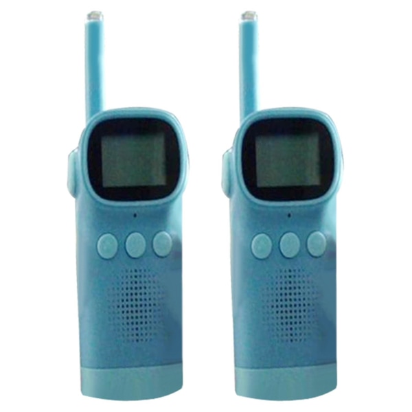 2x radiopuhelimet 3 km:n kantaman muovinen minisöpö lapsille syntymäpäivä pojille, tytöille, sininen Blue 141 x 54.3 x 36 mm