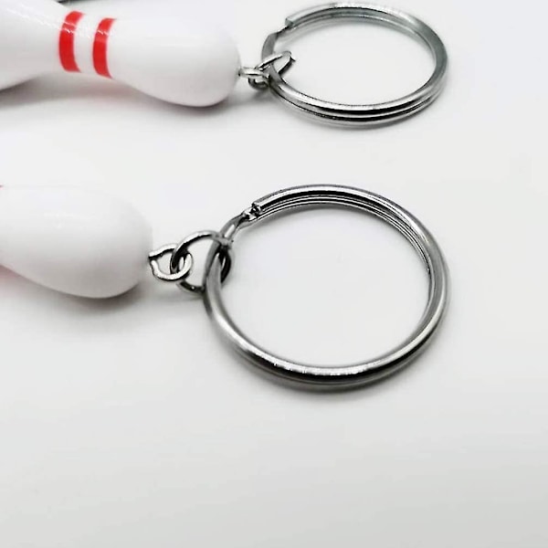 Bowling Pin Nøglering Taske Charm Pendan Nøglering Nyhed Legetøj Smykker Gave