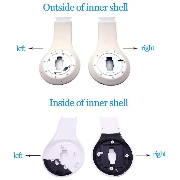 1 Par Ørepropp Inner Shell Erstatning for Studio 3.0 Trådløse Hodetelefoner Reparasjonsdeler Satin Gull Satin gold