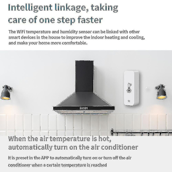 3x Tuya Wifi temperatur- och fuktighetssensor inomhus termometer hygrometer