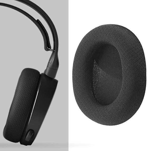 Hovedetelefonhylstre Bløde Støjreducerende Åndbare Høretelefoner Kunstlæder Ørepude til Steelseries-Arctis 1/3/5/7 White