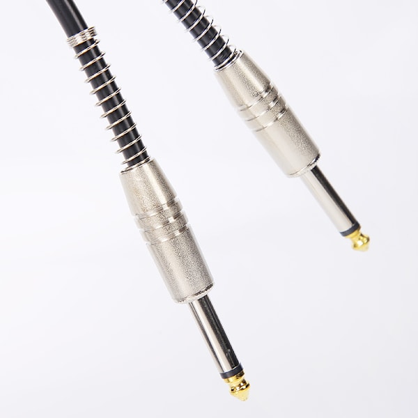 Professionell Serie Instrumentkabel, 3 meter Gitarrkabel, Gitarrtillbehör, Scenredo, Trasselfri, Svart