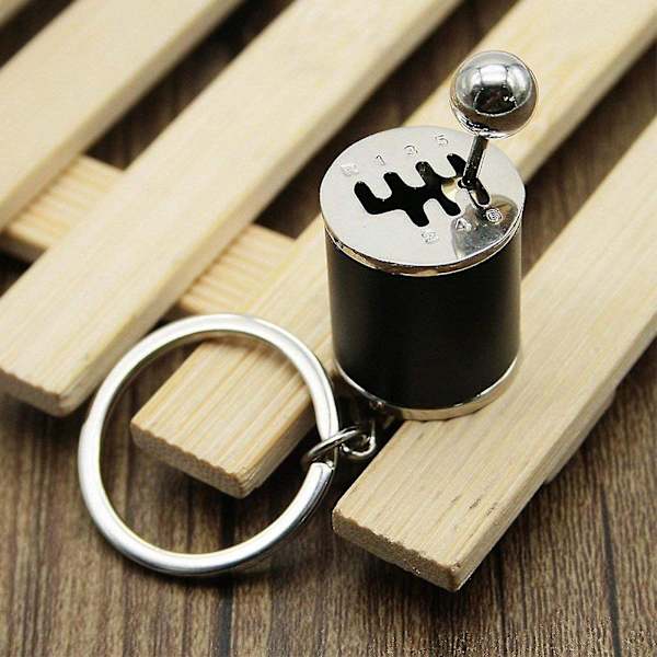 Neon seks-trins manuel gearkasse fidget nøglering + mini skruenøgle, 100% ny Red
