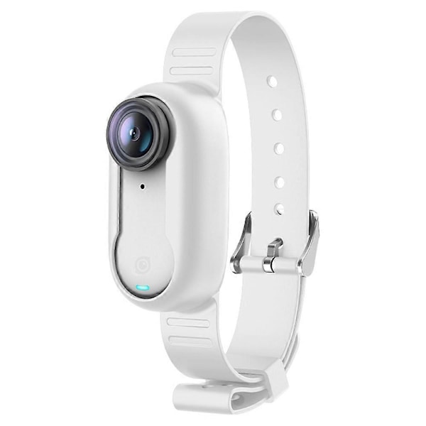 För Insta360 GO 3S Kameraväska med Justerbart Band, Silikonskydd - Vit White