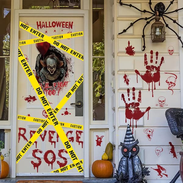 Halloween Varningstejp Rulle, 4,8 cm x 25 meter