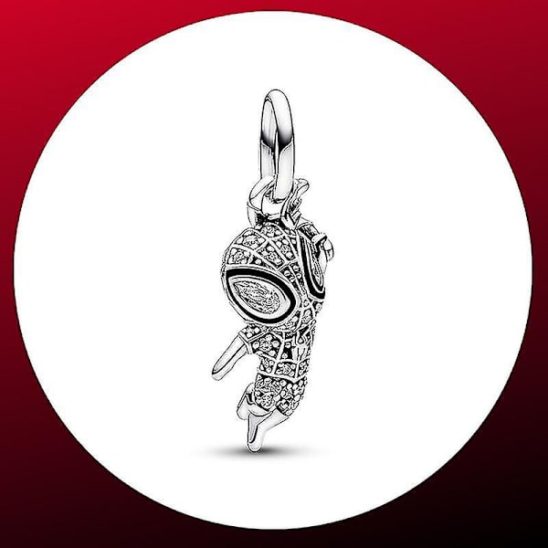 Spiderman Mask Pave Stud Earrings Finns i lager nu 925 Sterling Silver Örhängen Cool Style Statement Smycken Man Kvinna 3