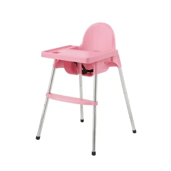 Justerbart fotstöd för barnstol - Passar IKEA Antilop Rosa pink
