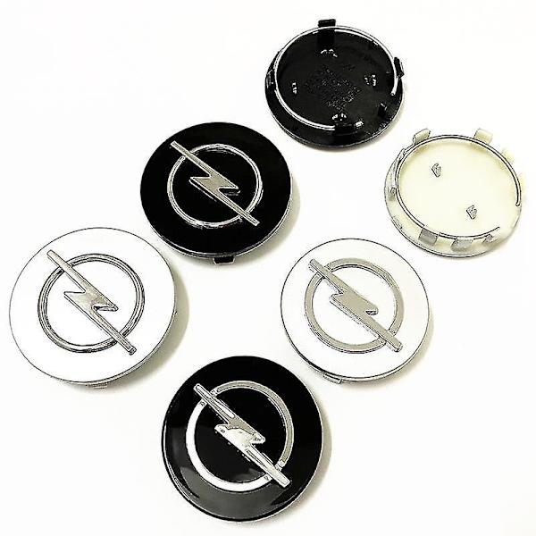4 stk. 68mm 64mm 60mm 59mm 56mm Auto Fælgdæksler Dæksel Badge Logo Emblem Til Opel Hjul Center Hub Caps Bil Styling Tilbehør, 4 stk. 68mm Sort