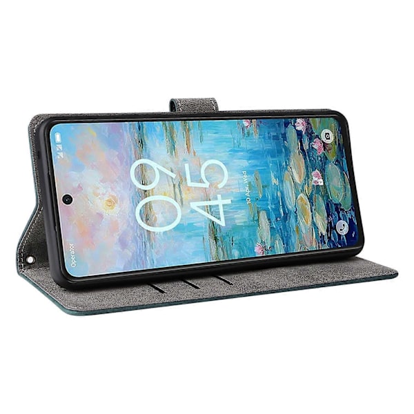 Til TCL 50 Pro NxtPaper 5G / 50 NxtPaper 5G Wallet Case RFID-blokering PU Læder Cover Stand View - Black