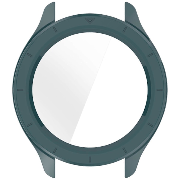 För Xiaomi Watch S4 S4 eSIM Version Klockfodral PC Ram Skydd med Härdat Glas Skärmskydd - Grön Transparent