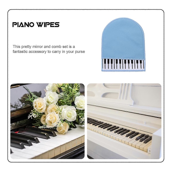 1 stk. Rengjøringsklut Piano Praktisk Pleie Rengjøringsklut for Piano (Himmelblå)