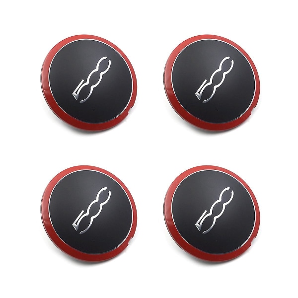 4 kpl 133 mm:n pyörän keskiön napahatut embleemitarra 68078419ac 68078421ac 51884863 punainen