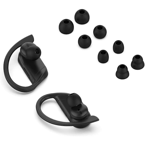 Ersättningsöronsnäckor Silikonöronspetsar Kompatibla med Beats By Dr Dre Powerbeats Pro Trådlösa Hörlurar (svart 8 st)