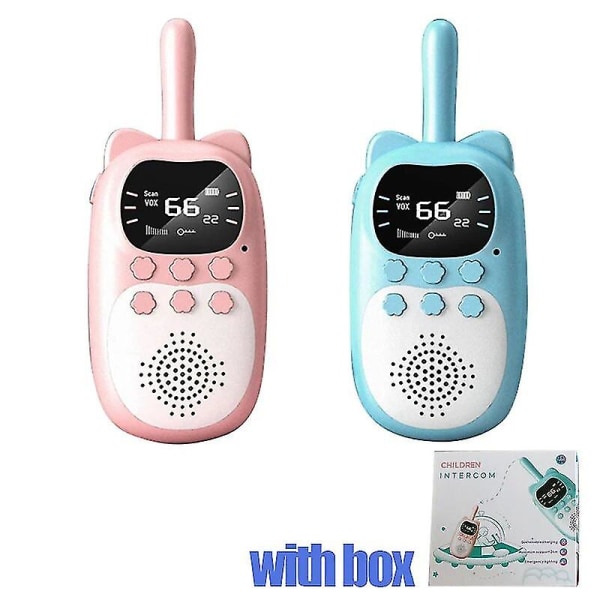 Barnens Walkie Talkie 2-pack, Elektroniska Leksaker, Spionprylar för Barn, Babyradiotelefon, 3 km Räckvidd, Jul- och Födelsedagspresent till Pojkar och Flickor