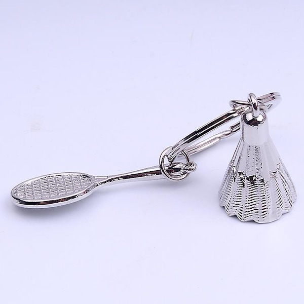 Badminton Ketsjer & Shuttlecock Rustfrit Stål Tung Nøglering