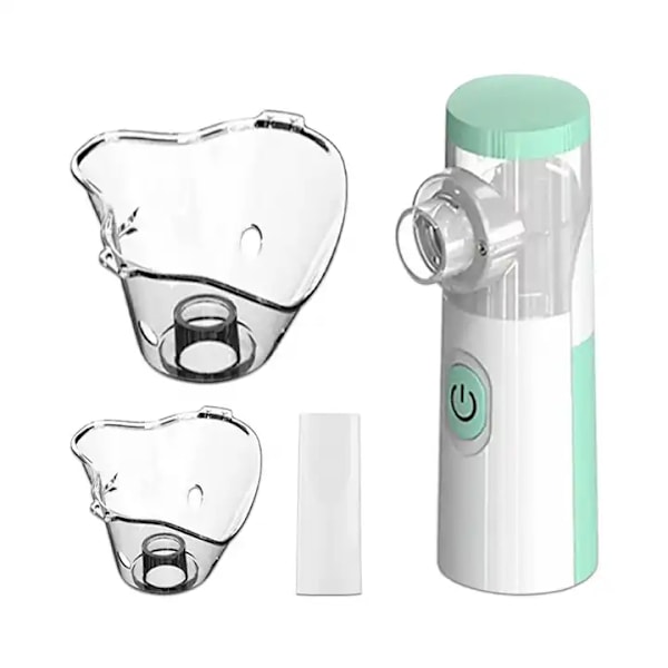 Inhalator för Barn och Vuxna, Bärbar Mesh Nebulisator med Tyst Drift, Fin Dimma, 8 ml, USB & Batteri, Astma & Förkylning