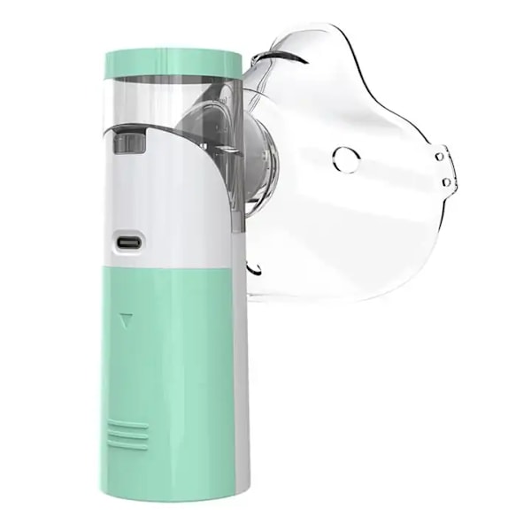 Inhalator för Barn och Vuxna, Bärbar Mesh Nebulisator med Tyst Drift, Fin Dimma, 8 ml, USB & Batteri, Astma & Förkylning