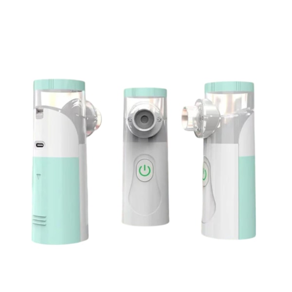 Inhalator för Barn och Vuxna, Bärbar Mesh Nebulisator med Tyst Drift, Fin Dimma, 8 ml, USB & Batteri, Astma & Förkylning