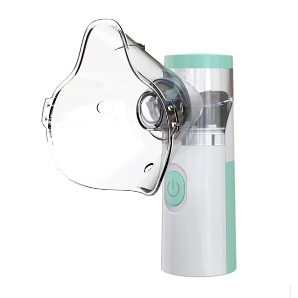 Inhalator för Barn och Vuxna, Bärbar Mesh Nebulisator med Tyst Drift, Fin Dimma, 8 ml, USB & Batteri, Astma & Förkylning
