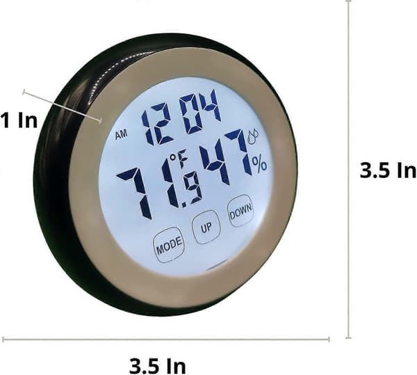 Inomhustermometer, Digital Hygrometer, Rumstermometer, Temperatur och