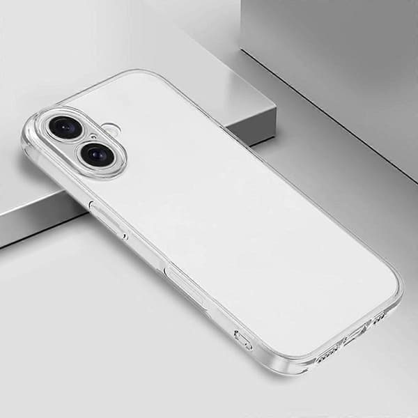 iPhone 16 PLUS Skal Transparens Transparent Silikon Skala 0.3 mm