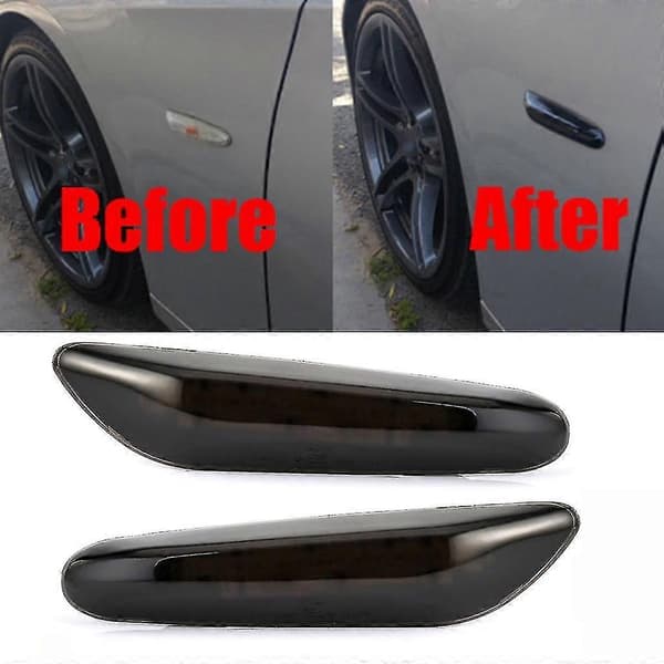 Dynamisk LED Blinkers Sidomarkeringsljus Sekventiell Blinklampa För Bmw E46 E36 E60 E61 E90 E91 E92 E93 X1 E84(bejoey)