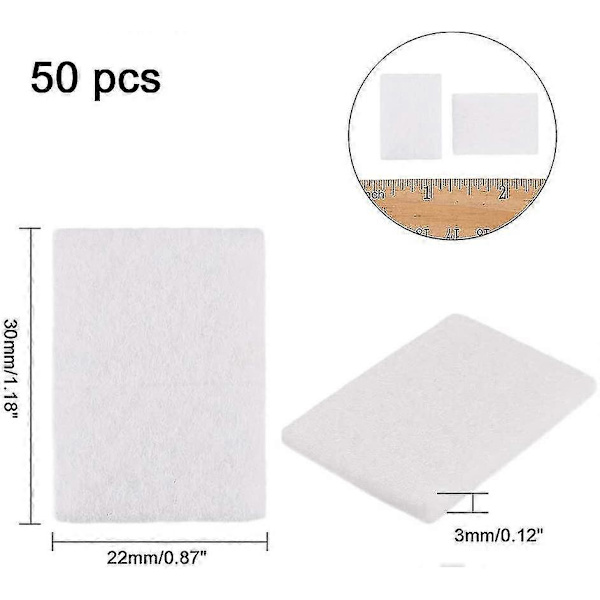 50-pack Aromaterapi Refill Pads Rum Boll Elektrisk Plug-in Elektrisk Diffuser Refill Pads Doftolja Pads För Doftboll Plug-in Diffuser