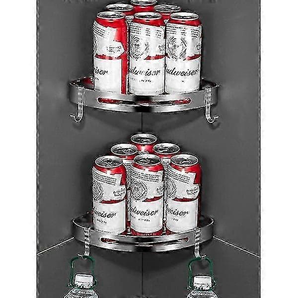 2-pack Borrfri 304 Rostfri Duschhylla med Krokar