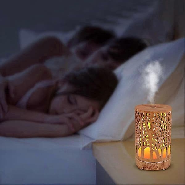 Mini Aromaspridare 200ml Tyst Luftfuktare för Hem & Kontor