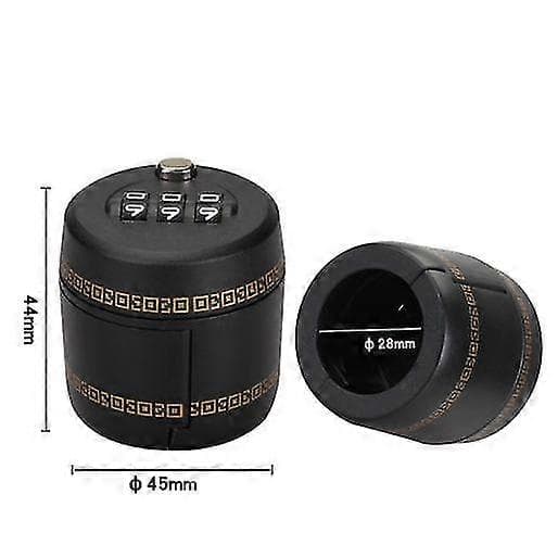 (3-pack) Kombinationslås för vin- och spritflaskor - Vint Whiskey Flaskpropp - Flasklösenordskod Digitalt lås (flaskans diameter