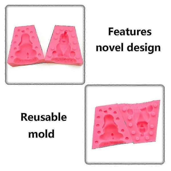 3D Elefant Silikonform för Tårtgodisdekoration Heminredning