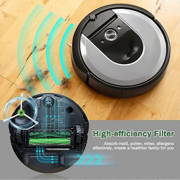 Ersättningsdelar för Roomba i7 i7 + / i7 Plus E5 E6 E7, Robot Reservdelar Acce ~-7